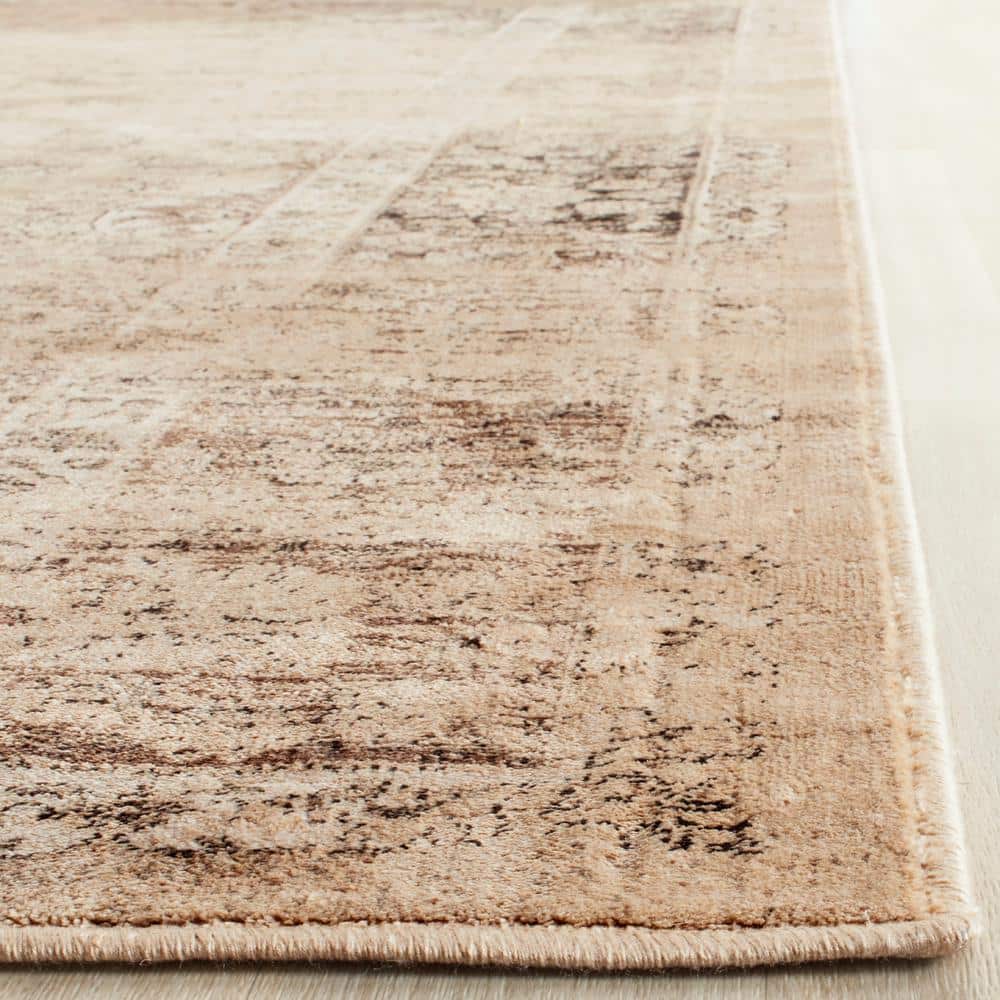 Heirloom Warm Beige 10' x 14' Hand-Knotted Wool & Viscose Area Rug