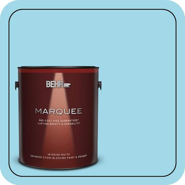 BEHR MARQUEE 1 gal. #520A-3 Nevada Sky Matte Interior Paint & Primer
