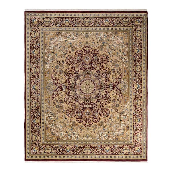 Solo Rugs One-of-a-Kind Traditional Red 8 ft. x 10 ft. Hand Knotted Oriental Area Rug