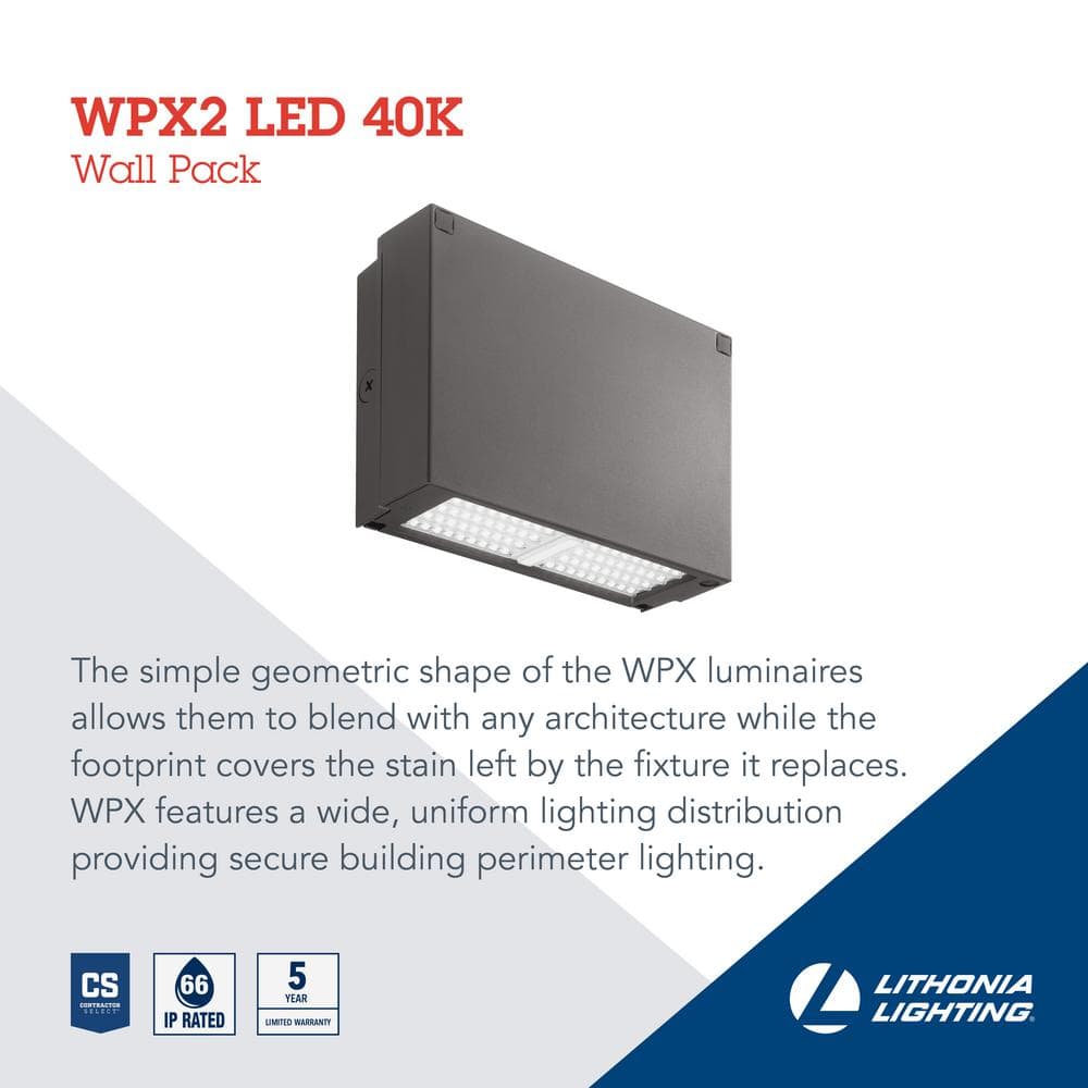 Elegant Bronze LED Wall Pack 6000 Lumens for Outdoor Perimeter Lighting
