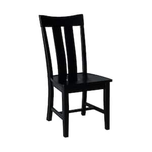Ainsley Black Solid Wood Side Chair (Set of 2)