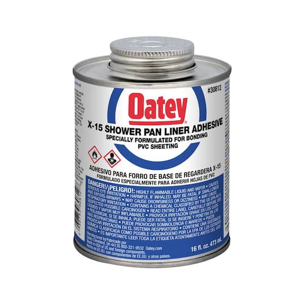 Oatey 16 oz. X-15 PVC Shower Pan Liner Adhesive Cement 308122