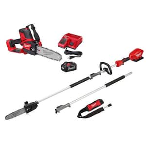 M18 FUEL 8 in. 18V Lithium-Ion Brushless Cordless HATCHET Pruning Saw Kit w/Pole Saw, 6.0 Ah Battery, Charger