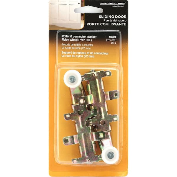 Prime-Line 7/8 in., Round Edge Nylon Wheel Top Mount Closet Door