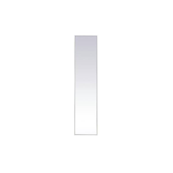 Unbranded Large Rectangle White Modern Mirror (60 in. H x 14 in. W)