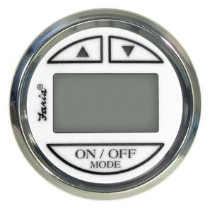 Chesapeake Stainless Steel Depth Sounder (Transom Mounted Transducer) SN2011 - 2 in., White