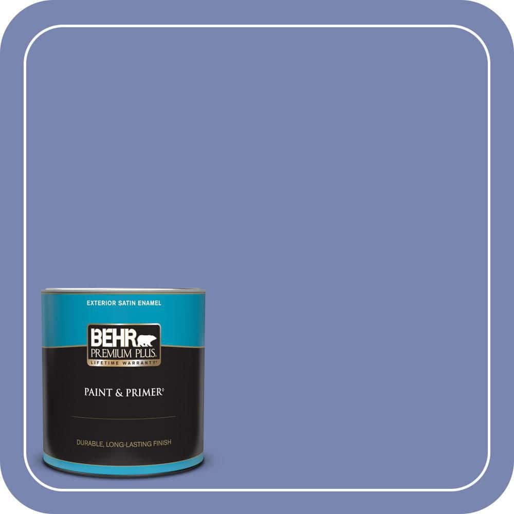 1 qt. #610B-5 Corsican Purple Satin Enamel Exterior Paint & Primer product image for price tracking