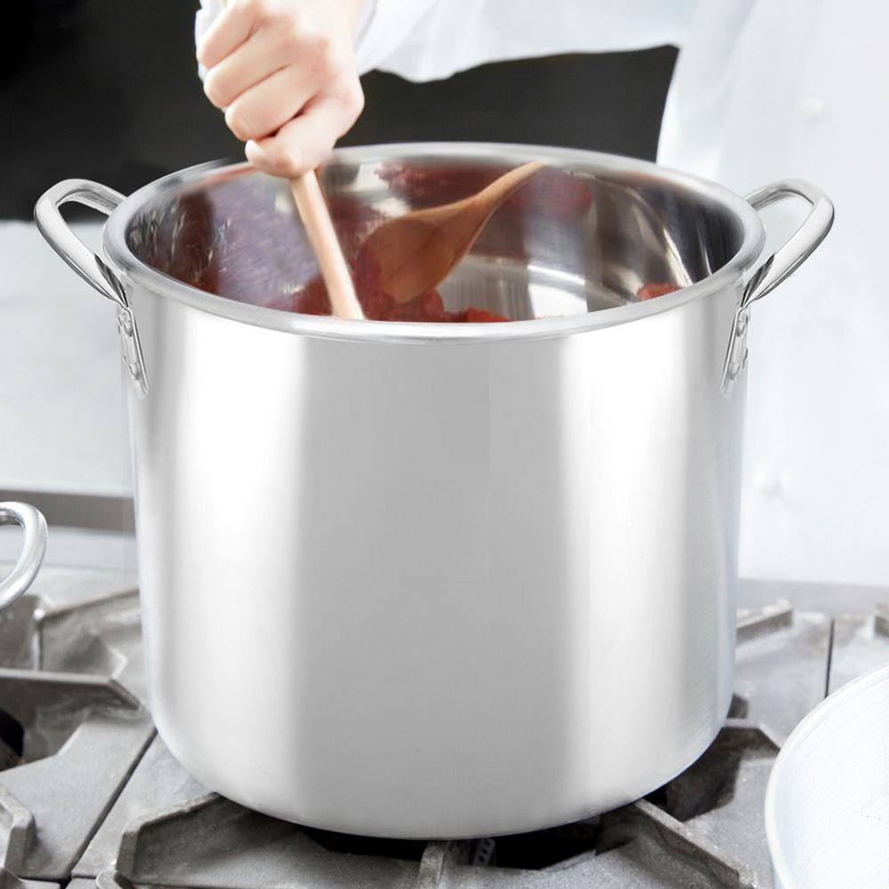 Bene Casa 20 Quart Stainless Steel Silver Stock Pot