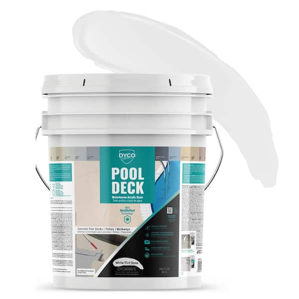 Dyco Paints Pool Deck 5 gal. 9050 Tint Base Low Sheen Waterborne Acrylic Exterior Stain