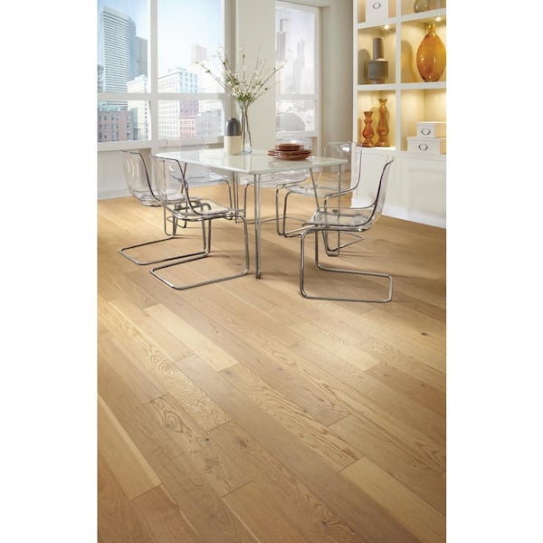 Morganton Horizon White Oak 3/8 in. T X 5 in. W Tongue and Groove Engineered Hardwood Flooring (29.53 sq.ft./case)