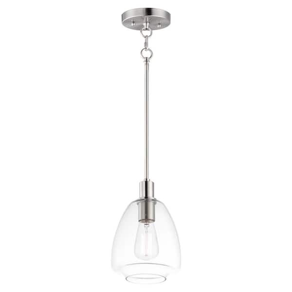 Maxim Lighting Babylon 1-Light Satin Nickel Pendant Light