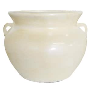21 in. Dia Pearl Clay Smooth Handle Pot