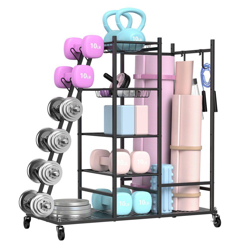 Multi-Weight Rack and Yoga Mat Storage Organizer price history on PriceWatchPro