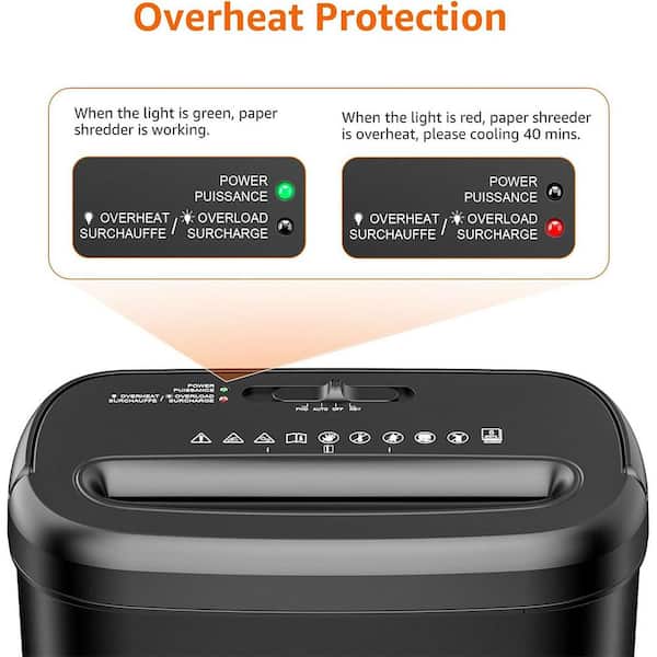 Yichuhaoxi 8-Sheet Cross Cut Paper Shredder and Credit Card