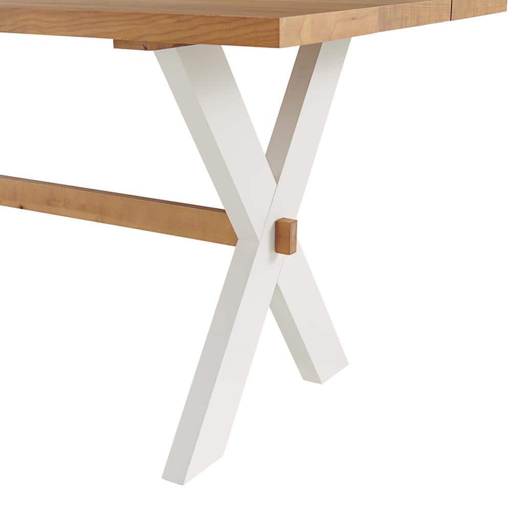 Chelsea 72" Warm Cherry Solid Wood Farmhouse Dining Table