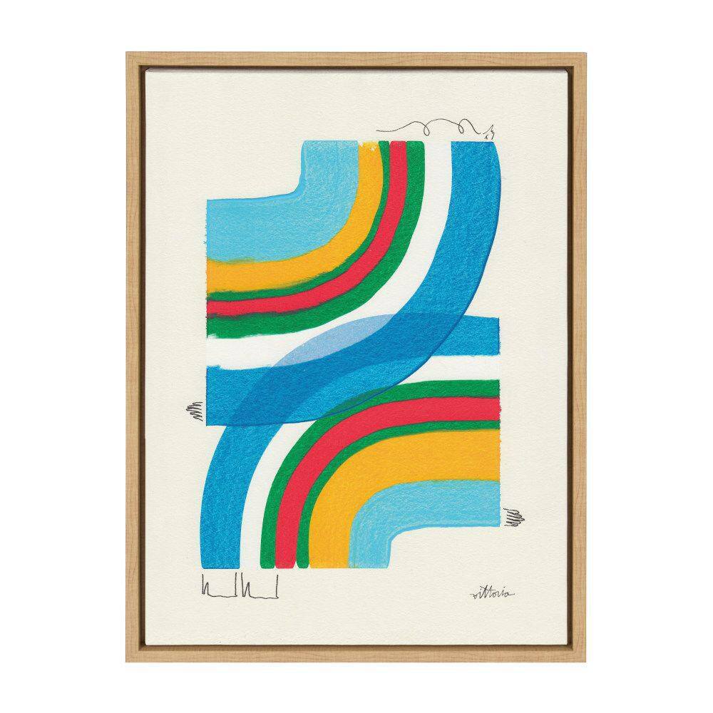 Amber Vittoria Colorful Geometric Abstract Canvas Art, 18x24