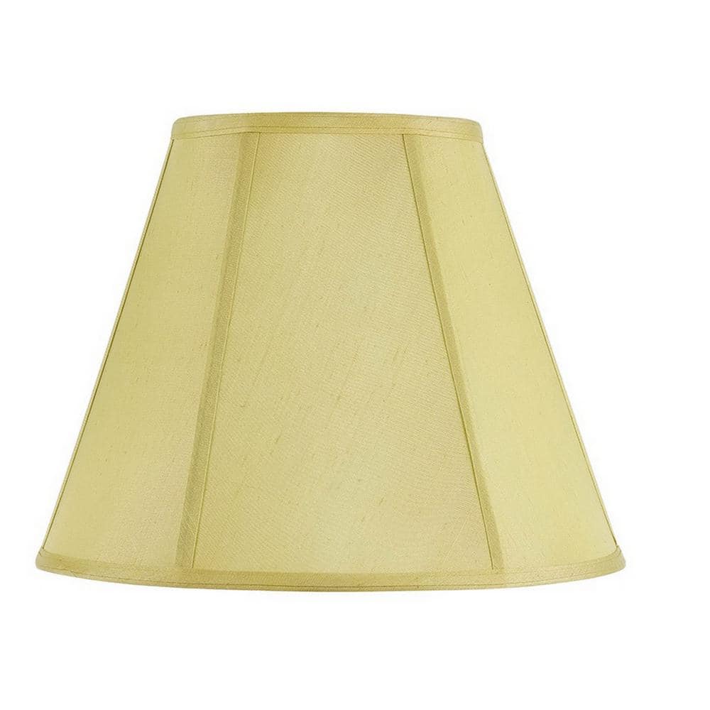 Champagne Fabric Bell Empire Shade, 16-inch