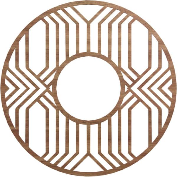 Ekena Millwork 0.25 in. x 32 in. x 32 in. Wood Medallion Moulding