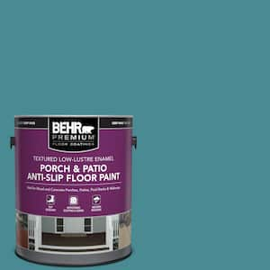 1 gal. #PFC-49 Heritage Teal Textured Low-Lustre Enamel Interior/Exterior Porch and Patio Anti-Slip Floor Paint