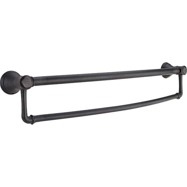 Delta Decor Assist Traditional 24 in. Towel Bar with Assist Bar in Venetian Bronze