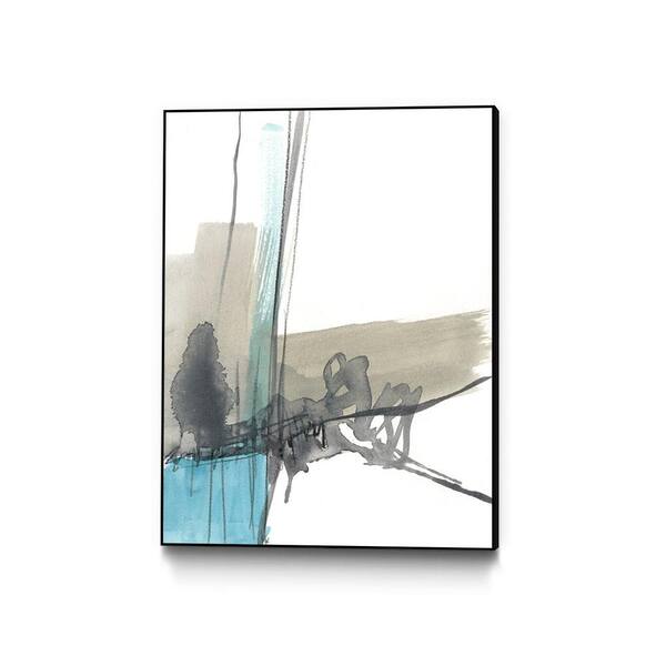 Unbranded 30 in. x 40 in. "Kinetic Grid IX" by Jennifer Goldberger Framed Wall Art