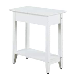 American Heritage White Flip Top End Table