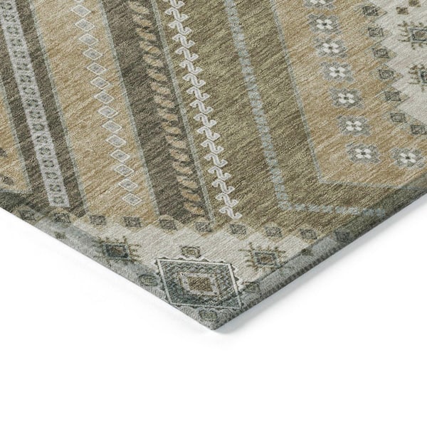 Chantille Machine Washable Indoor/Outdoor Abstract ACN1010 Beige 2 ft. 6 in. x 3 ft. 10 in. Area Rug