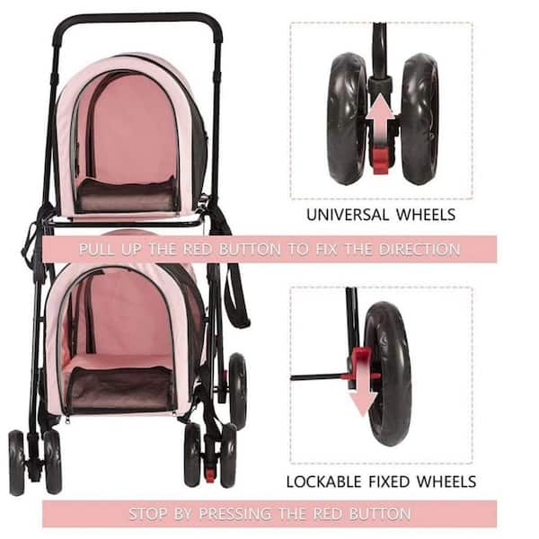 Pet hotsell stroller pink