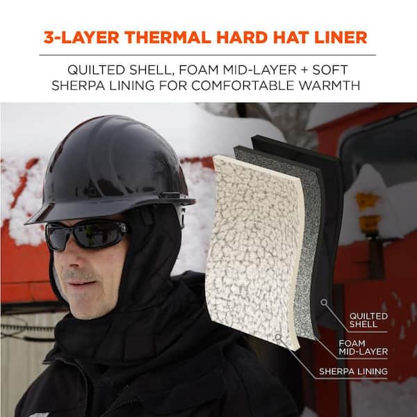 N-Ferno® - Winter Hard Hat Liner - 2-Layer, Fleece-Lined, Cotton Shell,  Shoulder Length - 6852 - North American Safety