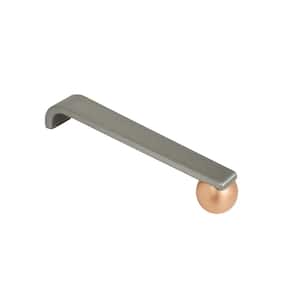 Virgil 5 in. Satin Nickel and Copper Cabinet Pull