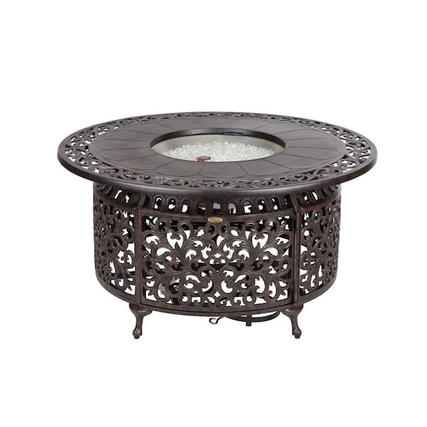 Fire Sense 48 in. Cast Aluminum Propane Gas Fire Pit