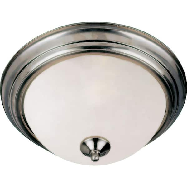 Maxim Lighting Essentials 2-Light Satin Nickel Flush Mount