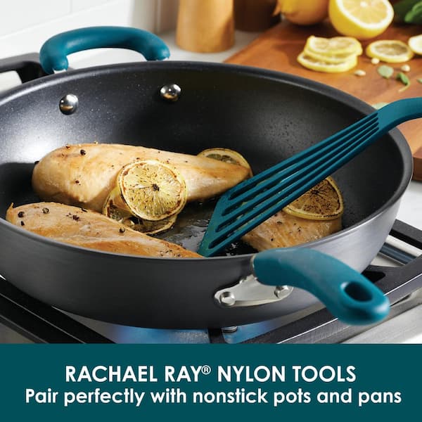 Rachael Ray Nylon 10-Piece Nonstick Tools Set - Marine Blue