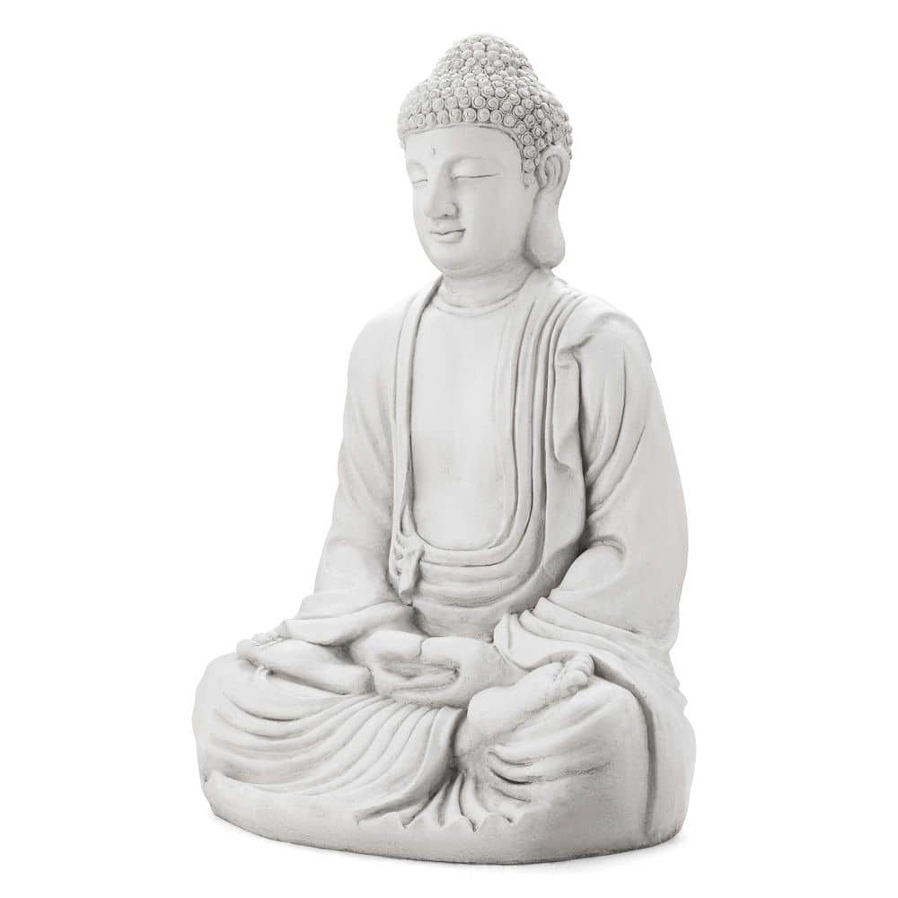 29.5 in. H Oversized MGO White Meditating Buddha Statue price history on PriceWatchPro