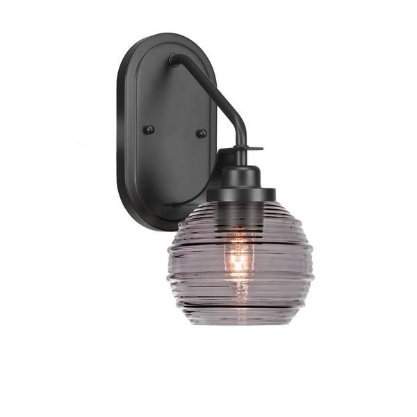 Unbranded Monroe 1-Light Matte Black Wall Sconce