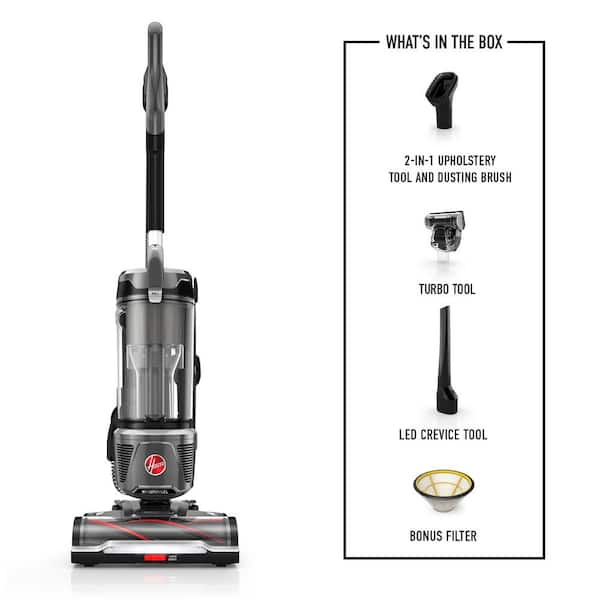 WindTunnel Tangle Guard Pet Swivel, Bagless, Corded, HEPA Filter Upright Vacuum Cleaner for Carpet and Hard Floors, Gray