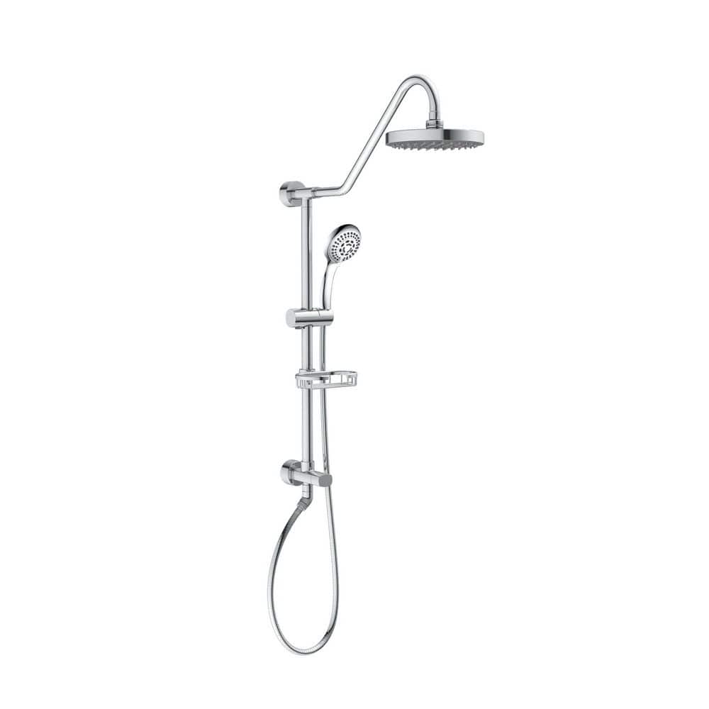PULSE Showerspas Kauai 5-Spray Settings 8 in. Wall Mount Dual