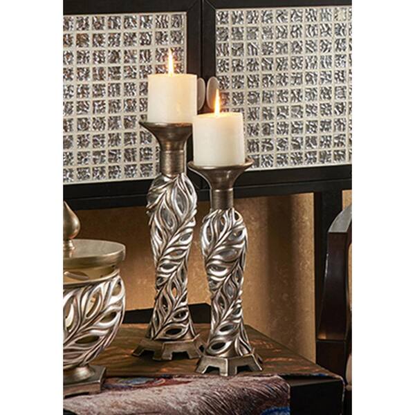 Candleholders OK-4293C Candles Included OK Lighting 12 & 14 H Lelei Set