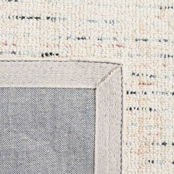 SAFAVIEH Abstract Ivory/Blue 2 ft. x 8 ft. Speckled Runner Rug