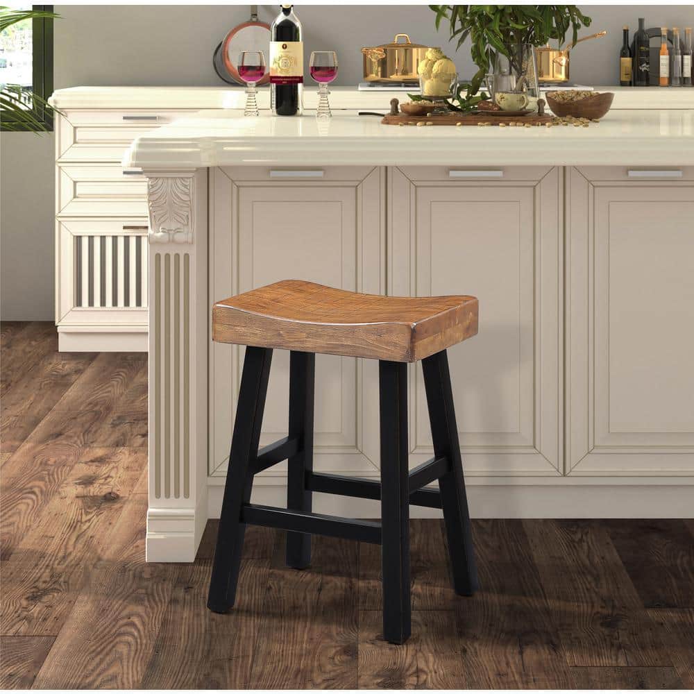 Black and oak bar stools discount