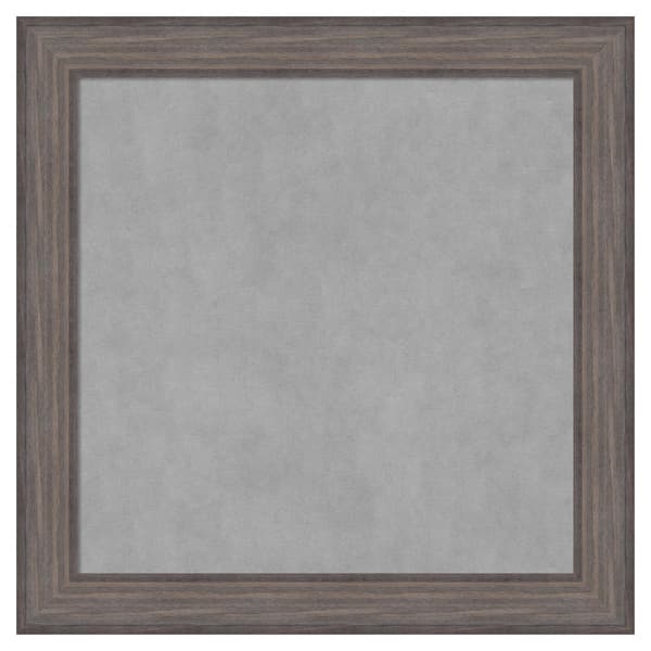 Amanti Art Country Barnwood 29 in. x 29 in. Framed Magnetic Board