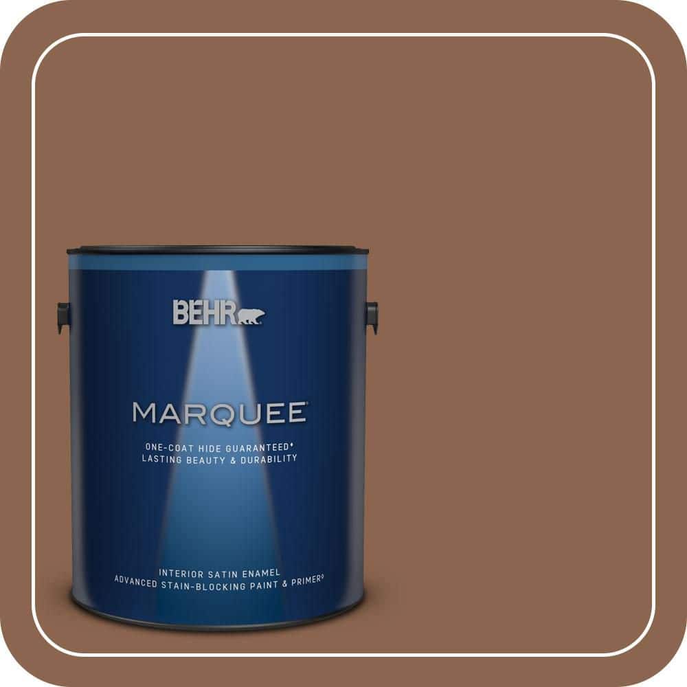 1 gal. #MQ2-01 Burnished Brandy One-Coat Hide Satin Enamel Interior Paint & Primer product image for price tracking
