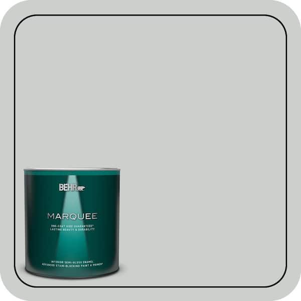 BEHR MARQUEE 1 qt. Home Decorators Collection #HDC-MD-06G Sparkling Silver Semi-Gloss Enamel Interior Paint & Primer