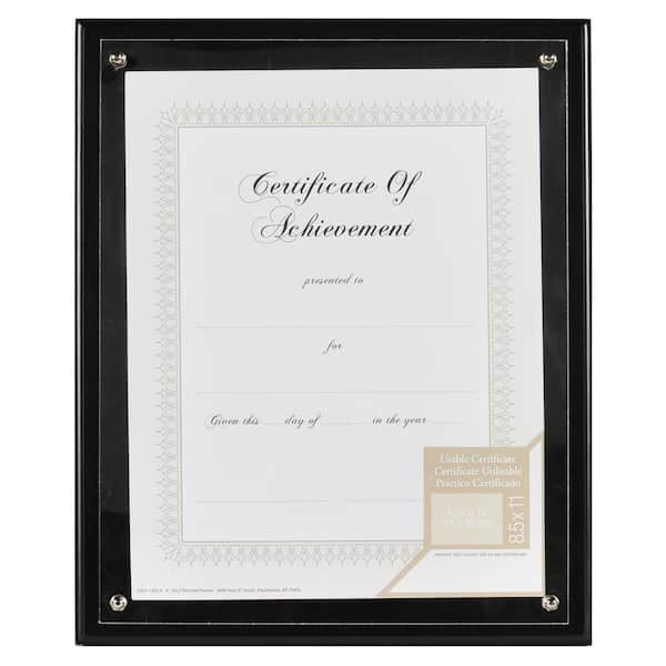 Pinnacle 1-Opening 8.5 in. x 11 in. Document Matted Picture Frame