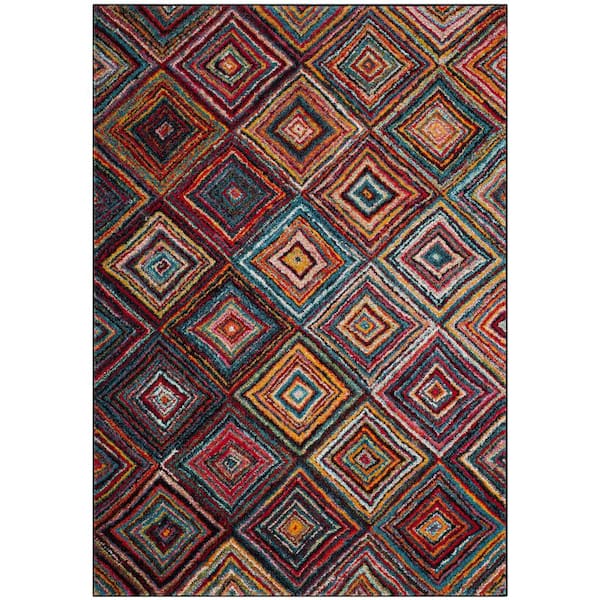 SAFAVIEH Aruba Multi 8 ft. x 10 ft. Geometric Diamond Area Rug