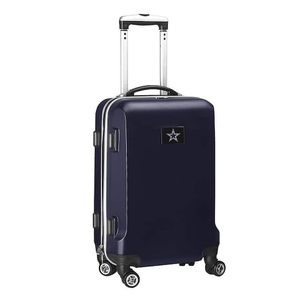 Denco NFL Dallas Cowboys 21 in. Navy Carry-On Hardcase Spinner Suitcase