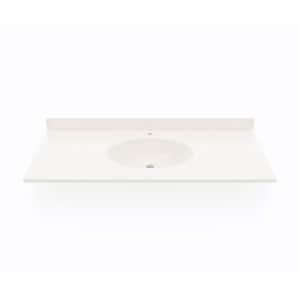 Chesapeake 49 in. W Solid Surface Vanity Top in Bisque with Bisque Basin