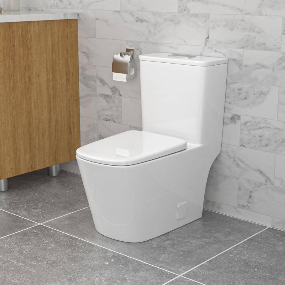 LORDEAR 12 in. Rough-In One-piece 1.1/1.6 GPF Dual Flush Elongated