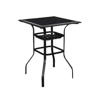 Square Metal Bar Height Outdoor Dining Table