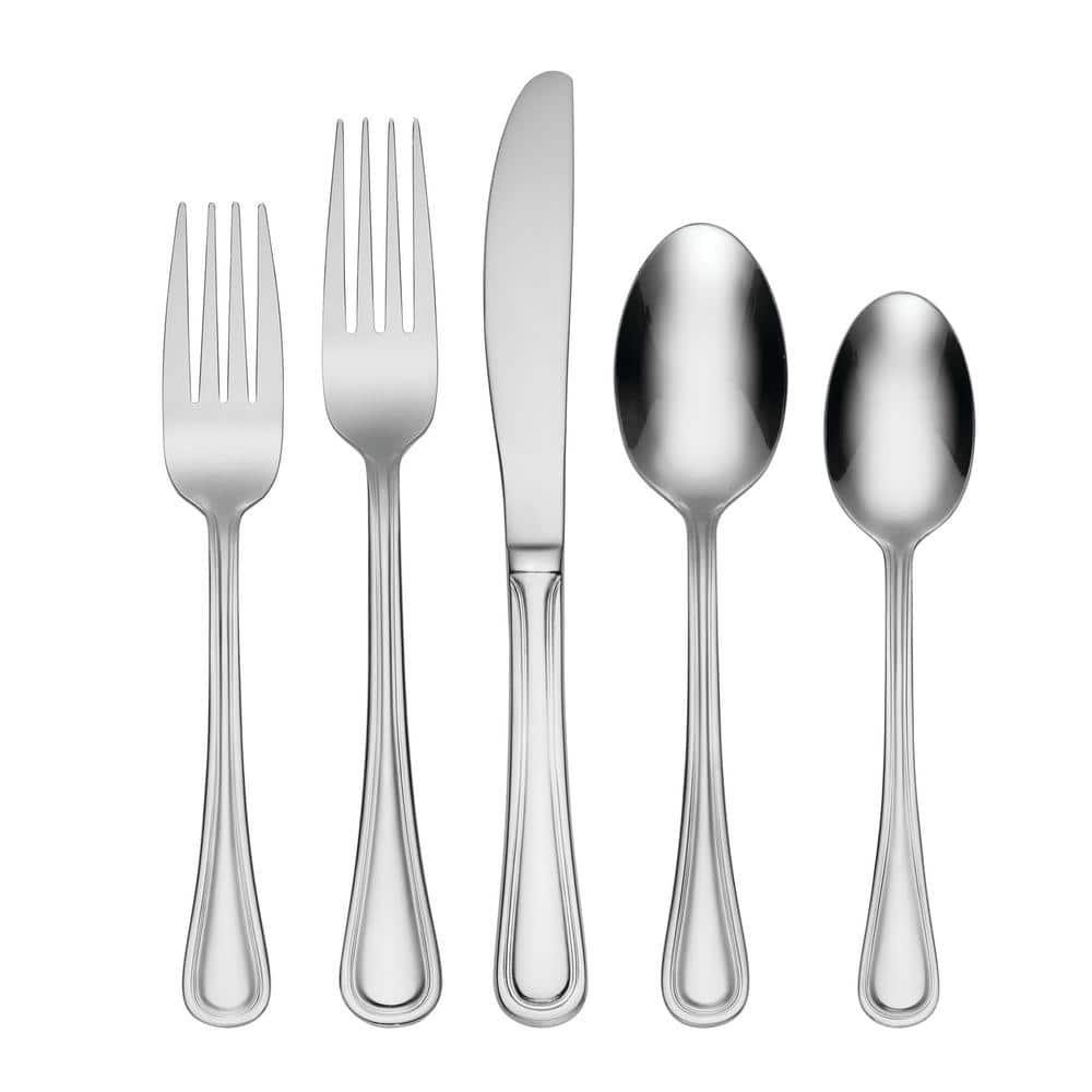 Oneida Tress 62-Piece Silver 18/0-Stainless Steel Flatware Set
